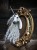 Unicorn portrait sculpture